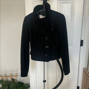 Arden B Black Pea Coat for Women